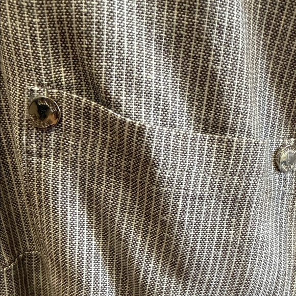 Anne Klein Gray Striped Sleeveless Blouse - Picture 4 of 7